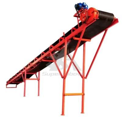 Rubber Belt Conveyor for Stone and Sand Conveying with High Quality