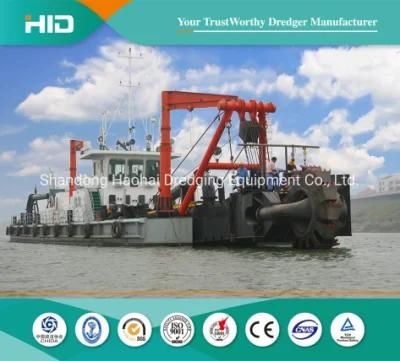 China Manufactory 28 Inch River Dredging Sand Dredger Machine Bucket Wheel Suction Dredger