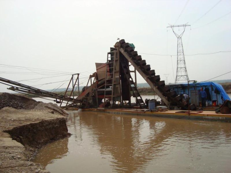 Keda High Efficiency Bucket Chain Gold Dredger for Sale