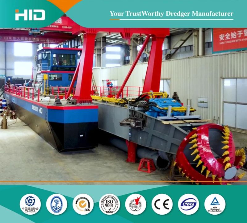 Full Hydraulic Cutter Suction Dredger for Gravel Dredging and Land Reclamation in River / Sea