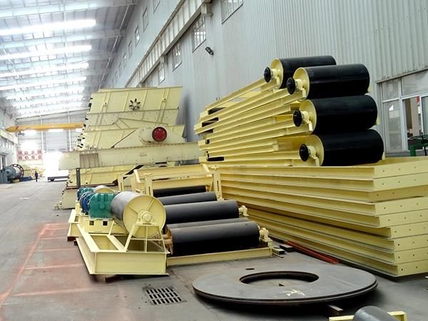 Widely Used Rubber Steel Belt Conveyor for Cement, Silica Sand, Gold Rock Transmission