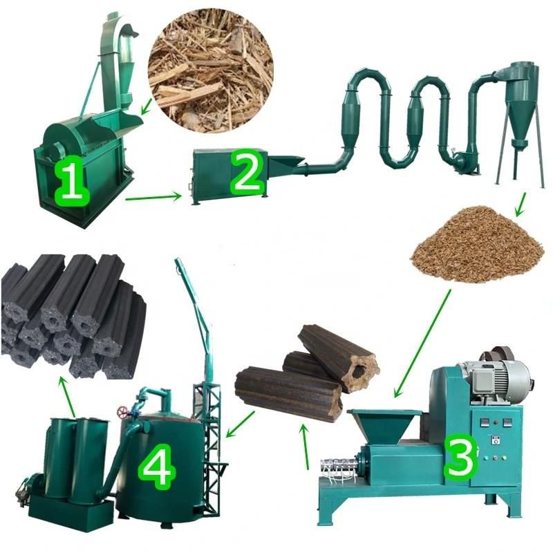 High Efficiency Sawdust Coal Charcoal Briquettes Making Machine Wood Rod Machine