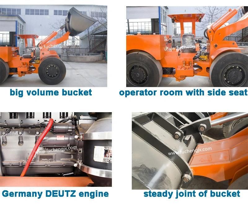 China 1.3 yd3 Diesel underground dumper/dump loaders for mining with DANA transmission