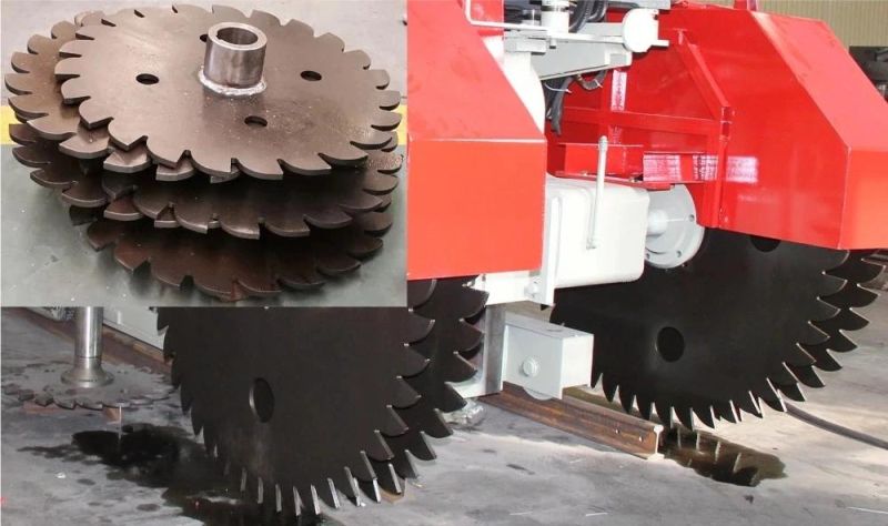 Hualong Stone Machinery Hkss-1400 High Efficiency Sandstone Vertical and Horizontal Brick Cutting Saw for Limestone Multi-Blade Stone Mining Machine