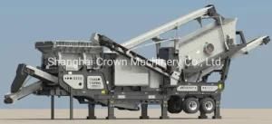 Mobile Stone Crusher/Feeder/Impact/Screening Plant with Tyre Wheel