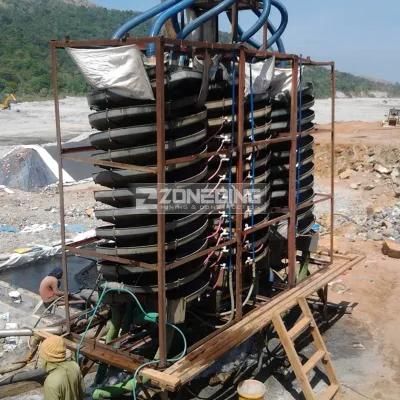 Mining Gravity Sand Separation Spiral Chute Classifier Machine Sand Washer Chute