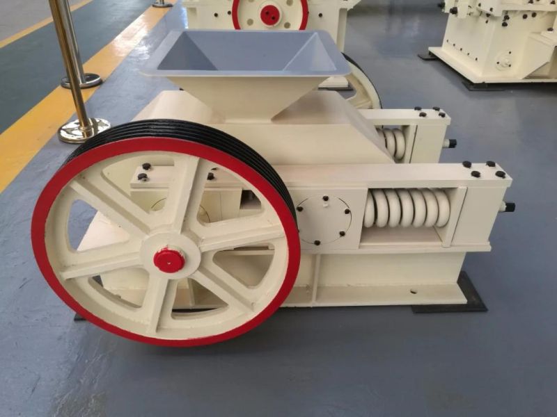 Double Roll Crusher, Roller Crusher with Chrome Alloy Steel Roller Surface