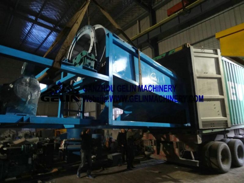 Mobile Mining Rotary Screen Trommel Washing Plant for Processing Lode Gold