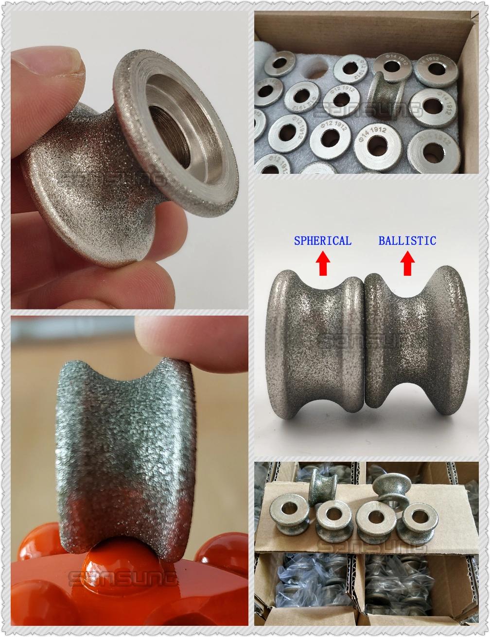 Button Bit Grinding Wheel for Spherical Carbide Tips