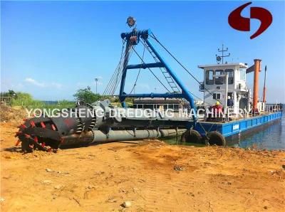 Silt Dredge Boat in Inland River