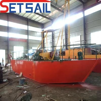 Full Automatic Hydraulic Jet Suction Gold Dredger with Agitate Chute