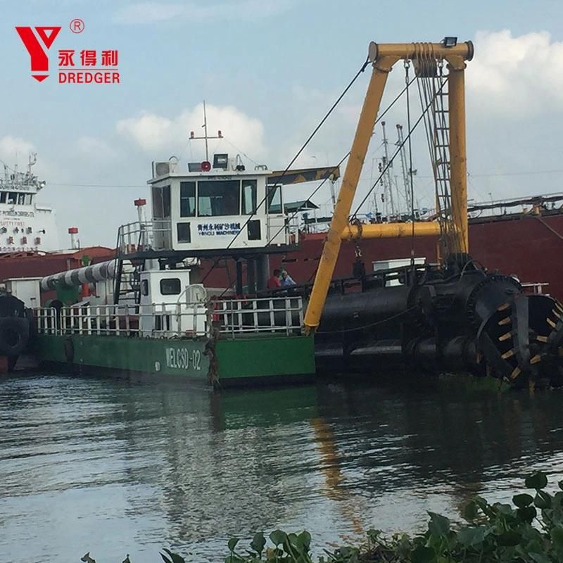 18 Inch Clear Water Flow: 3500m3/Hour Cutter Suction Dredger for Hydraulic Fill Mud