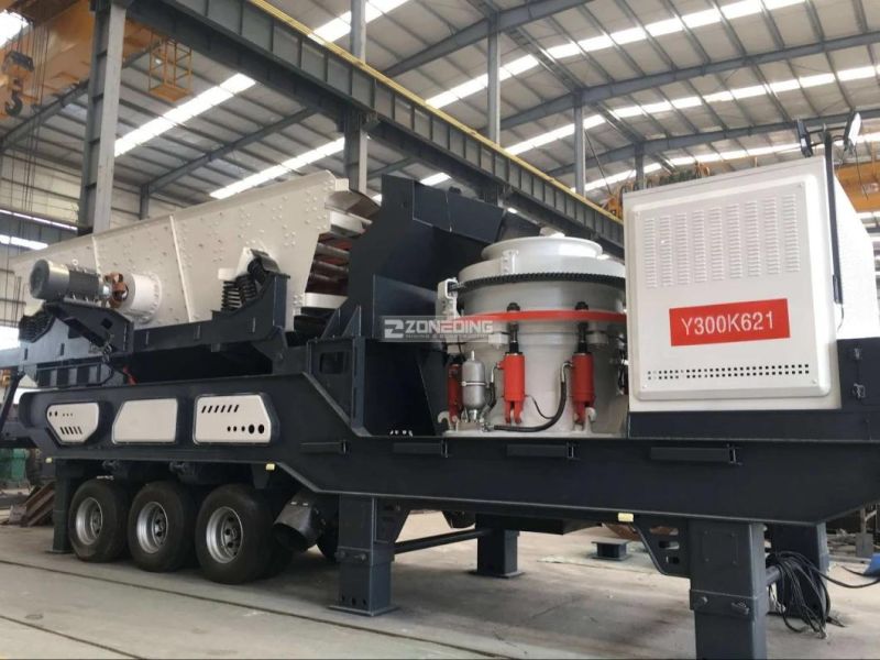 Portable Wheel Mobile Type Mobile Aggregate Crusher Station for Sale