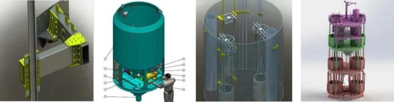 Construction Hoist and Galloway Platform Conbination Safe and Efficient Shaft Steel