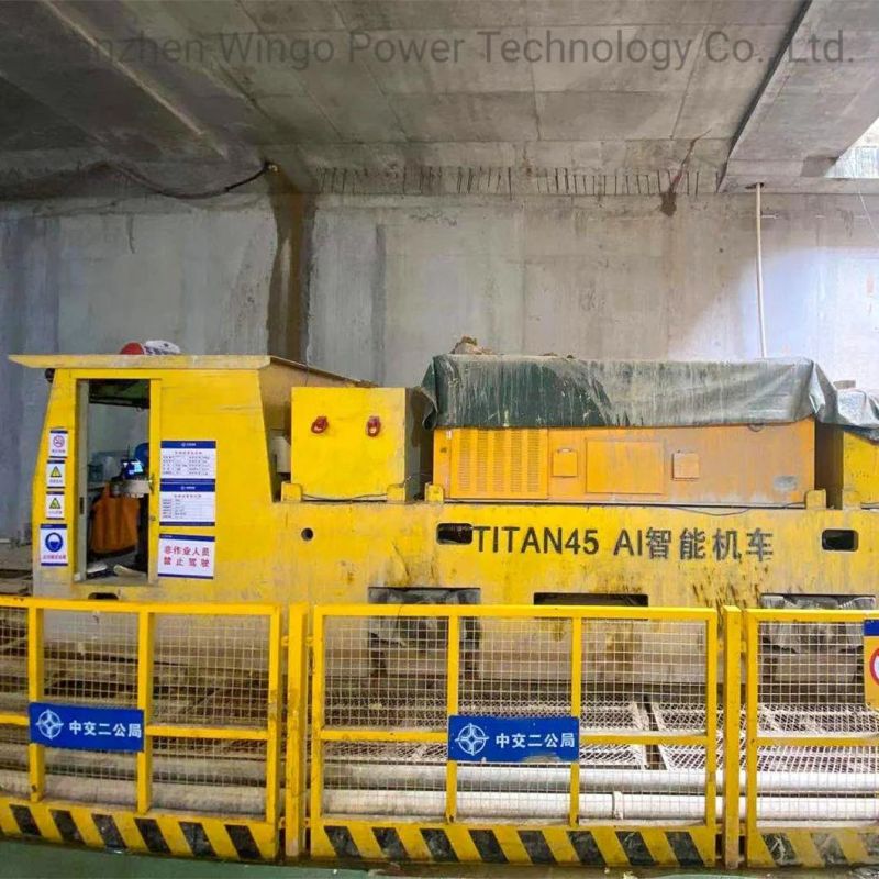 Customized Titan8-25t Autopilot Electric Mining Tunnel Locomotive