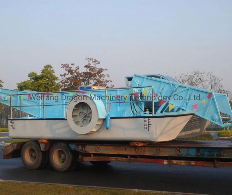 River Cleaning Boat with Electrical Poweer Weed Harvest Machine Mower