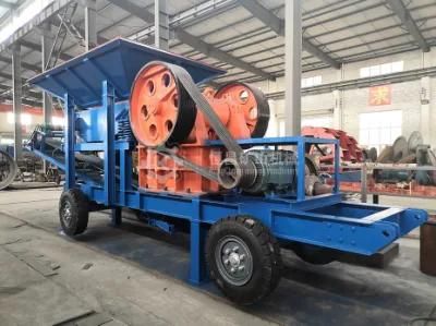 Gold Mining Equipment Mobile Jaw Crusher 400X600 Big Capacity Stone Crusher with Diesel ...