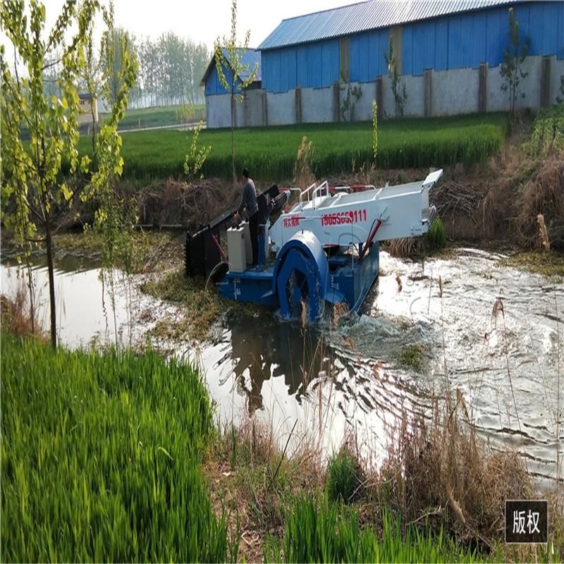 China Professional Maker High Efficience Aquatic Weed Harvester Water Rubbish Salvage Boat