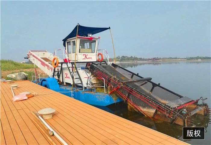 Aquatic Weed Harvester Water Hyacinth Harvester Trash Skimmer Boat