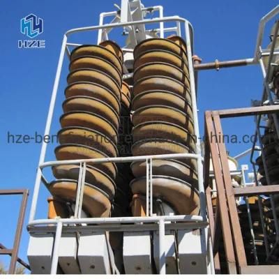 Heavy Placer Sands Spirals for Gravity Concentration Processing Plant