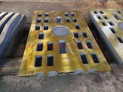 Mn13 Mn22 High Manganese Jaw Plate Tooth Plate Suit Jm806 Jaw Crusher Wear Parts with ...