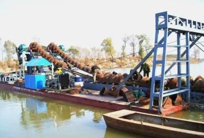 China Sand Dredging 300m3/H Bucket Chain Dredger for Sale