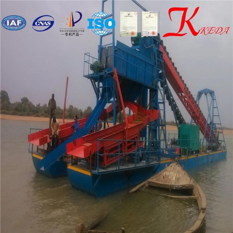 Top Brand Durable Bucket Chain Dredger with Gold Mining Process Equipment for Sale