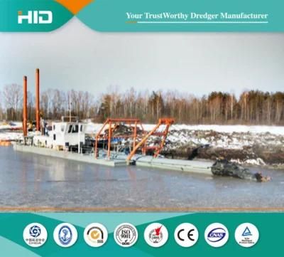 HID Design Cutter Suction Dredger River Sand Dredging Machine with Engine and Cutter Head ...