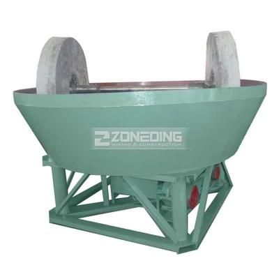 Double Roller Vertical Wet Pan Mill for Grinding Gold