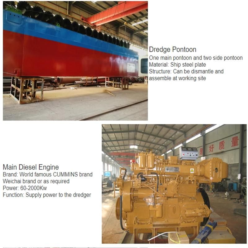 Low Price 14 Inch Cutter Suction Dredger with Hydraulic Winch