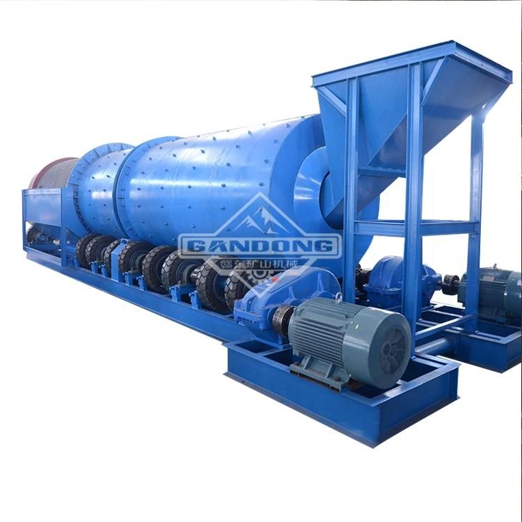 Alluvial Gold Washing Machine Mobile Rotary Drum Scrubber Trommel Screen for Sale in Russia