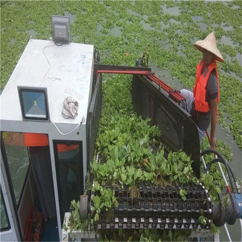 Water Hyacinth Cutting and Cleaning Boat/Aquatic Weed Harvester