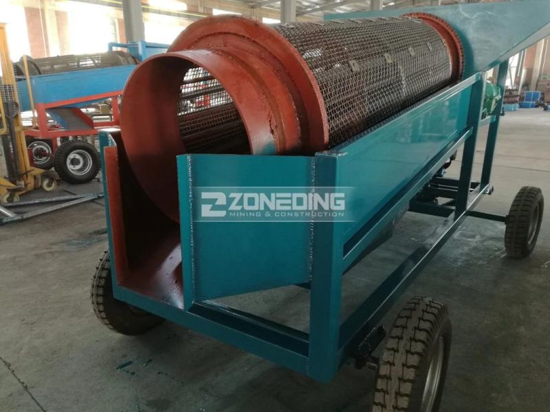 Rotary Gold Washing Machine Plant Magnetic Gold Mining Trommel for Sale