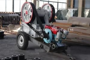 150*250 Mobile Diesel Engine Small Stone Rock Mini Jaw Crusher