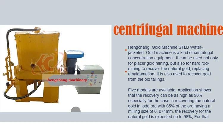 Placer Gold/Alluvial Centrifugal Concentrator Mineral Separating Machine