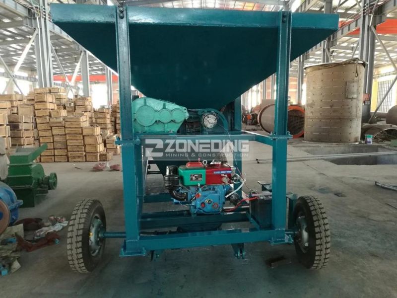 Diesel Engine Mobile Type Alluvial Gold Compost Sieve Trommel Washing Screen Machine