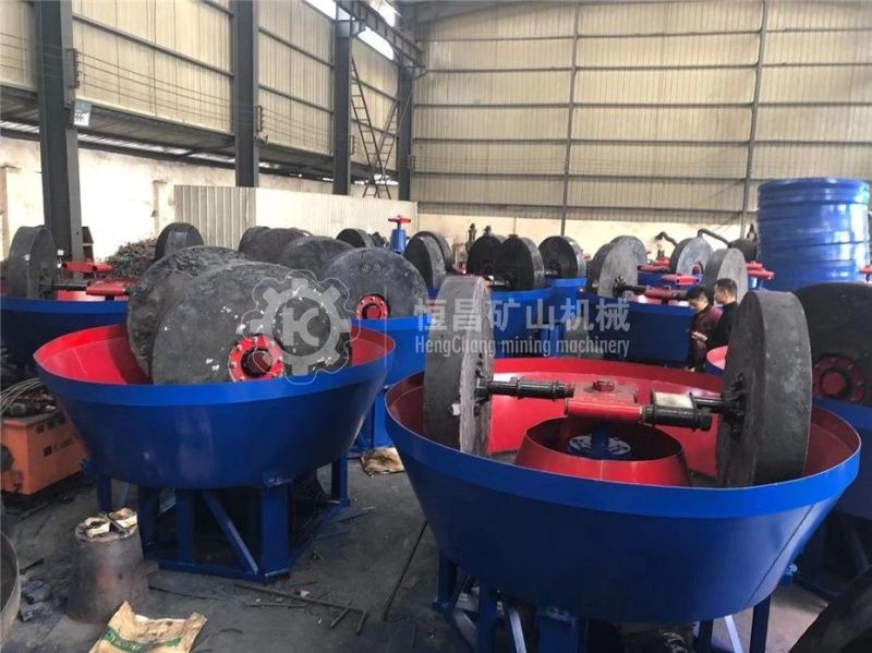 Very Popular African Market Gold Mining Plant Gold Ore Wet Pan Mill for Gold Refining Procesisng