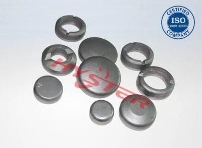 63HRC High Chromium White Iron Hyster Wear Donuts / Wear Buttons for Mining Abrasion