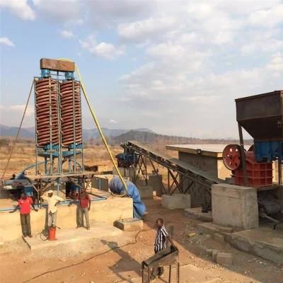 Mining Equipment Gravity Separator Mineral Wash Plant Fiberglass Spiral Chute Separator ...