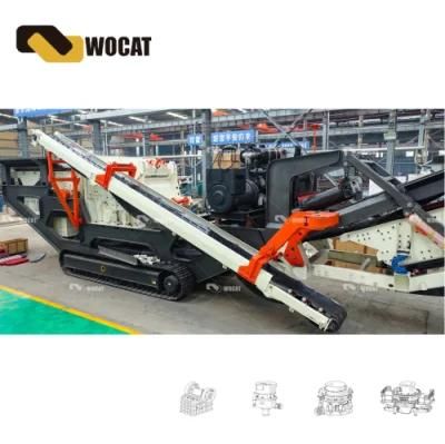 Mobile Impact Crusher Plant with Capacity of 80-100tph