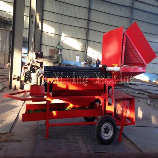 Portable Gold Panning Equipment, Gold Trommel with Scrubber