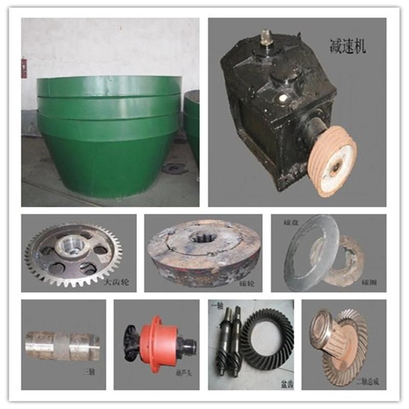 Wet Pan Grinder Mill for Small Sclae Gold Mining Gold Ore Processing