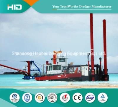 Hydraulic PLC Operation System River Sand Dredger Machine for Sale with Cummins Engine
