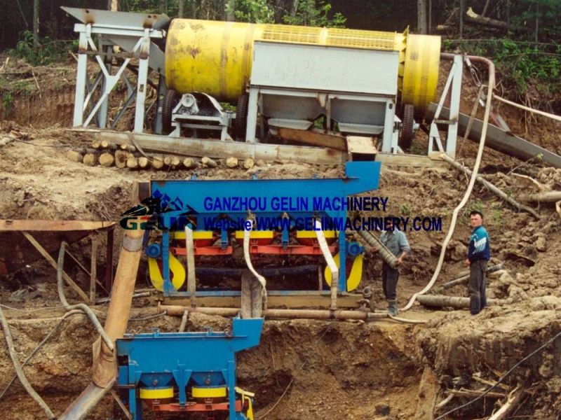 100tph Clay Alluvial Diamond Mining Washing Plant