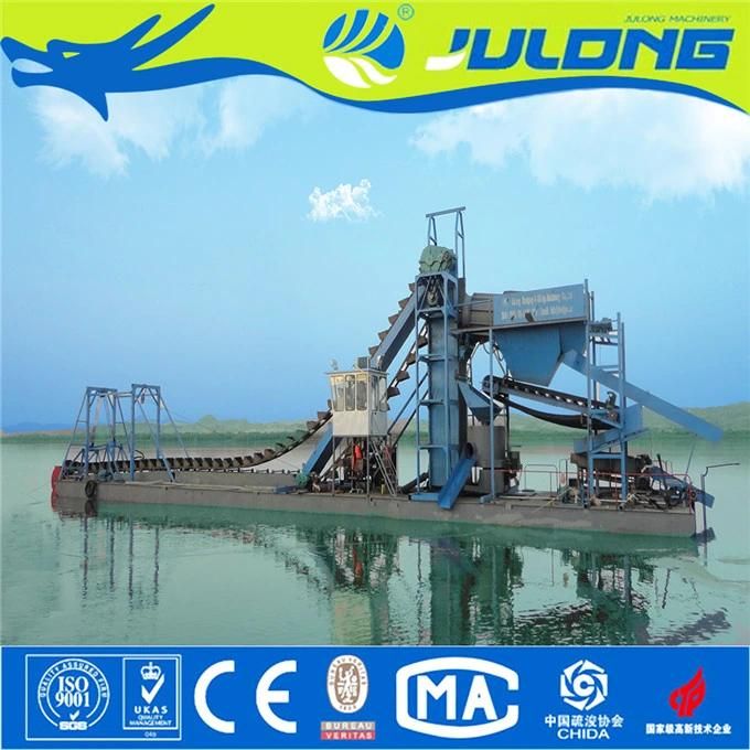 Julong Bucket Chain Dredger Gold Mining Machine with Low Price