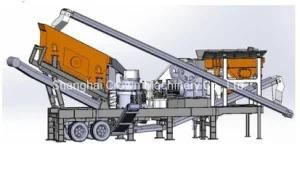 Mobile All in One Cone Crushing Plant for Limestone Site