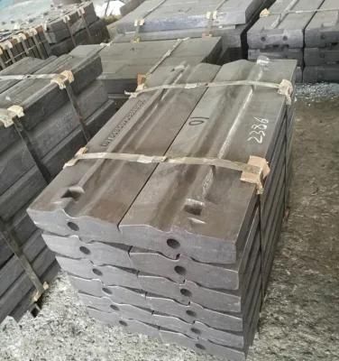 High Manganese Steel Casting Parts Plate Hammer Suit Terex I-100 Impact Crusher