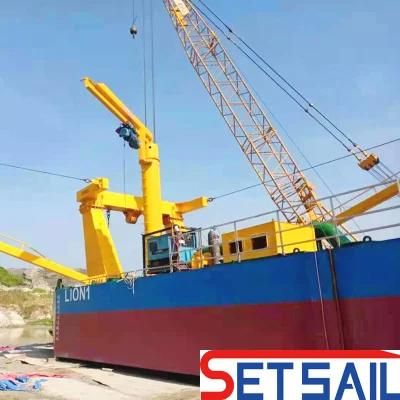 High Efficient Diesel Engine Cutter Suction Dredger with Anchor Boom