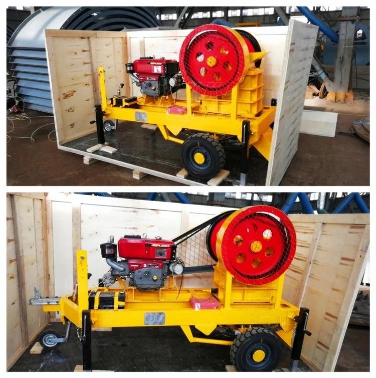 Mobile Diesel Engine Driving Stone and Rock Jaw Crusher