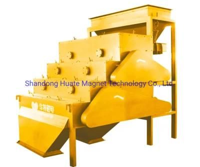 Roll Magnetic Separator for Iron Removal 12000 GS Dry High Gradient NdFeB Magnet